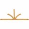 Ekena Millwork Richland Rough Sawn Timber Gable Bracket, Western Red Cedar, 108"W x 58"H x 2"D x 4"F, 13/12 Pitch GBW108X58X0204RIC00RWR - alternate 3